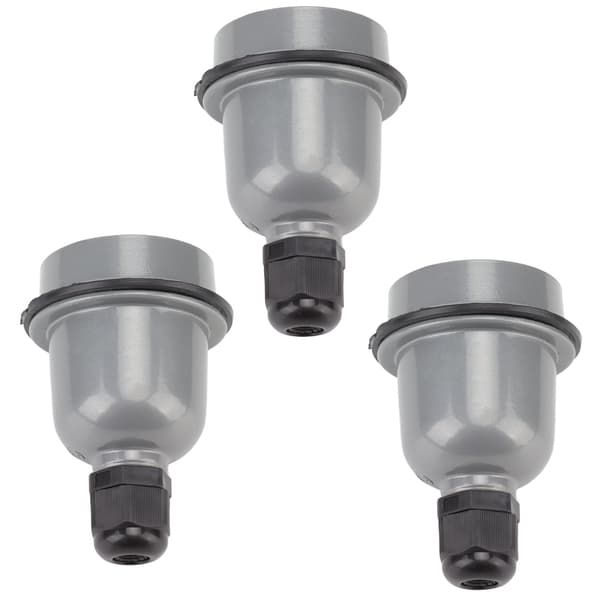 3 stk E27 lampeholder vanntett god varmeisolasjon anti-smeltende keramisk E27 lyssokkel