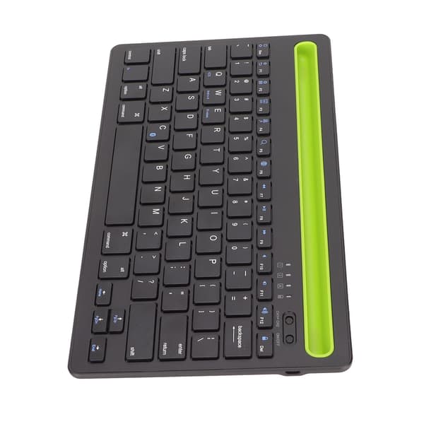 Monilaitteinen Bluetooth-näppäimistö, ladattava langaton näppäimistö integroidulla telineellä MacBookille, Androidille ja Windowsille