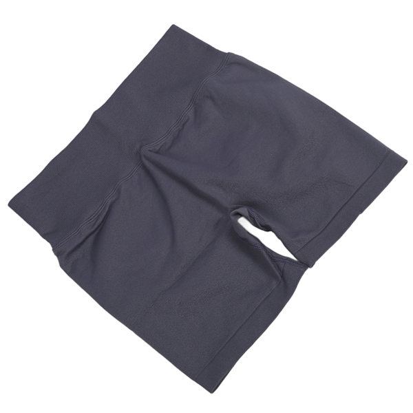 Kvinnors högmidjade träningsshorts med rumplyft och magkontroll, atletiska yogashorts för gym, marinblå, L