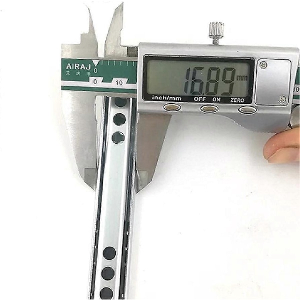 2 kpl kylmävalssattua terästä, kuulalaakeroidut laatikon liukukiskot, 342 (33 cm) x 17 mm