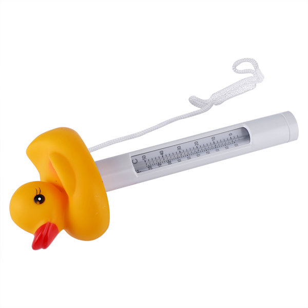 Tecknad mini flytande vattentermometer för simbassäng Spas Fish Tank Aquarium Duck