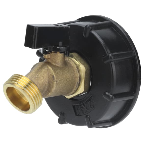 IBC Tote Tank Adapter Han Gevind Afløbsslange Stik Vandhane Ventil Fitting Del