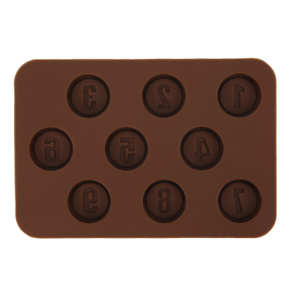 Nummerform Silikon DIY-form Chokladgodis Tårtform för Alla hjärtans dag Barnens dag Nummerform