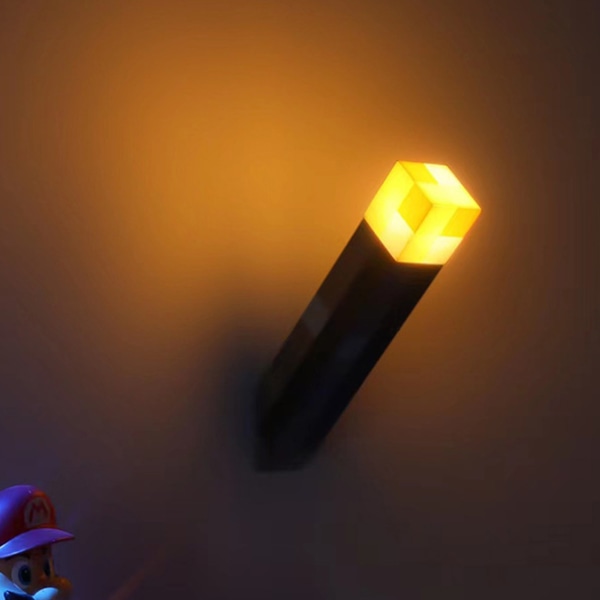 Oplyst vægfakkel USB genopladelig håndholdt Brownstone fakkel LED natlampe til natlys soveværelse