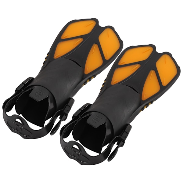2 stk justerbare snorkel finner myke TPR åpen hæl lange dykkerføtter for svømmingXL