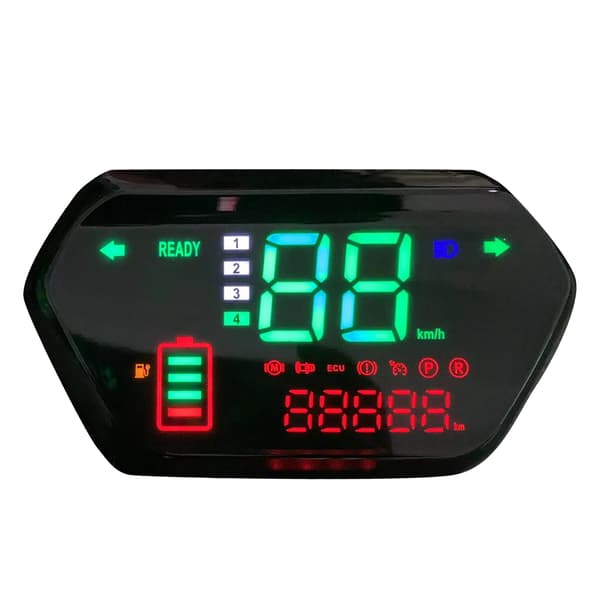 60V Speedometer Odometer Tachometer Digital LCD Display Universal til Elektrisk Motorcykel