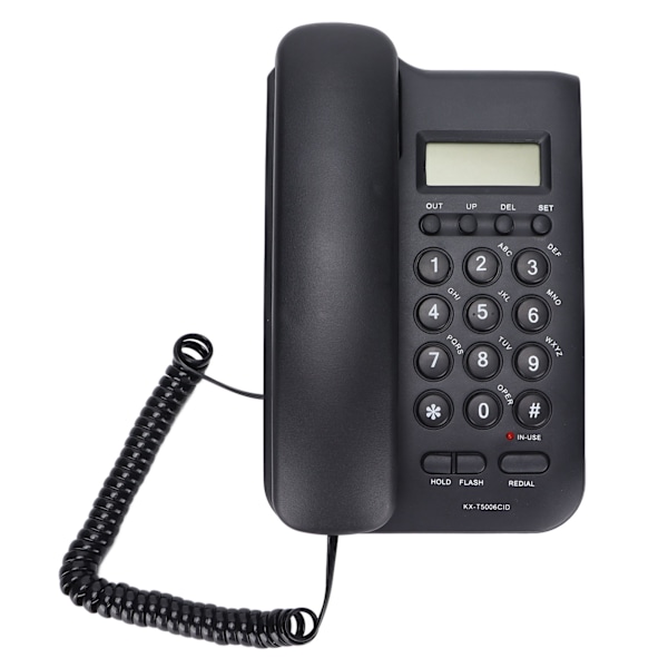 KXT5006CID Telefon Kontor Hem Hotell Telefon Uppringare Liten Utvidgning Stöd Uppringare ID Semi Hands Free(Svart )