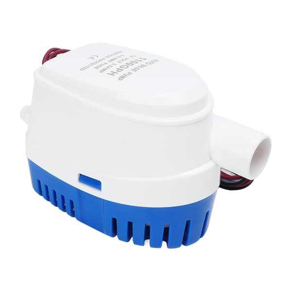 Automatisk dränkbar båtlänsningspump 12V plastbåttillbehör med flottörbrytare 1100GPH