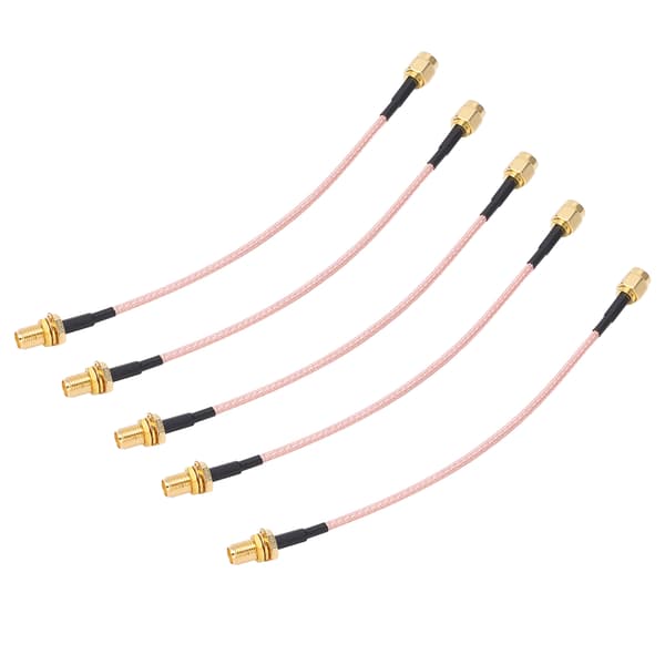 5 stk. RF koaksialkabel SMA han til hun koaksial adapter linje tilbehør sæt kit RG316