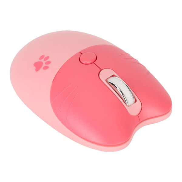 2,4G Cat Wireless Mouse Mute USB-mottaker Søt bærbar 3 nivåer DPI-mus for M3 bærbar datamaskin Sakura Pink