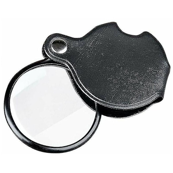 Mini Lommelupe 20x Sammenleggbar Bærbar Smykkelupe med Metallbeskyttelse