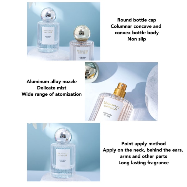 Kvinnor Elegant uppfriskande blommig parfym Långvarig lätt doftparfym för julfest 50 ml