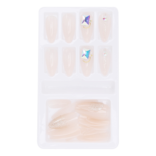 Gradient Fake Nails Tips Färdiga Färgade False Nails Tips Falska konstgjorda pressar på naglarF745-3