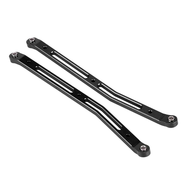 Bageste øvre chassisforbindelse i aluminiumslegering til Axial Rock Racer 90026 RC-bil (sort)