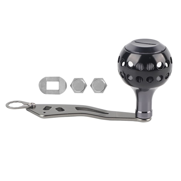 Round Hole Single Rocker Lowprofile Reel Fishing Reels Conversion Handle with Hole(black )