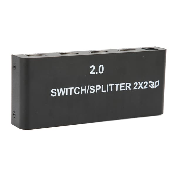 2x2 HD Multimedia Interface Splitter 4K 60Hz 2 In 2 Out Video Switcher för signalöverföring 100‑240V UK-kontakt