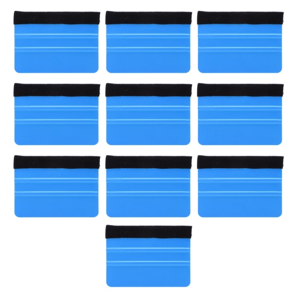10 stk. bilvinylskraber, ridsefast, professionel vinylfiltskraber til vinylfilmemballage, elektronisk reparation, blå