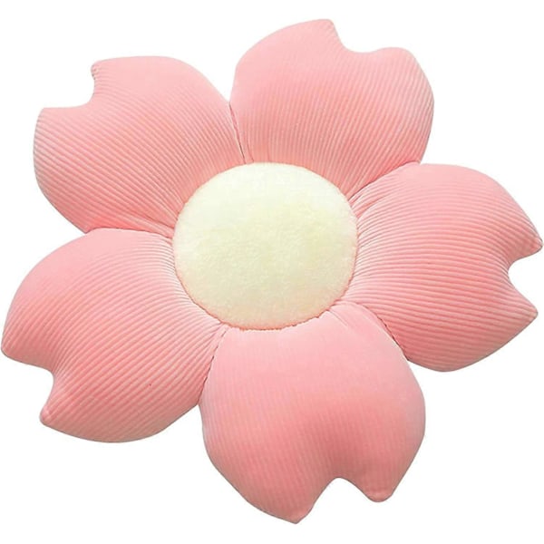 Plysch Blomma Barn Golvkudde, Rosa 40cm Plysch Blomma Form Dekorationskudde, Bekväm Blomma Form Sittdyna, Körsbärsblom Kudde Golv