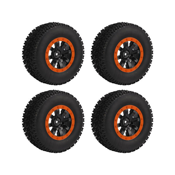 4 st Short Course Truck-däck 12 mm Hex RC Short Course Truck Gummidäck för Traxxas Slash för HPIOrange