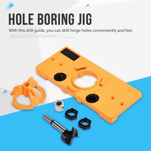 35 mm skjult hængsel jig borehul boreguide fræserbit sæt