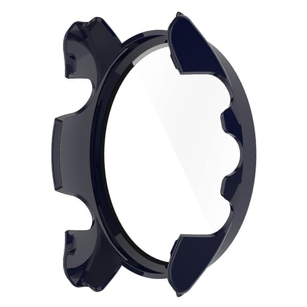 Hard PC Case with Scratch and Drop Protection for Garmin Forerunner 255, Protective Watch Case with Tempered Glass Screen Protector Midnight Blue