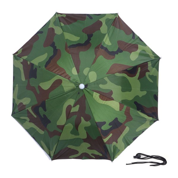 Vikbar paraplyhatt Bärbar vattentät cap för vuxenkamouflage