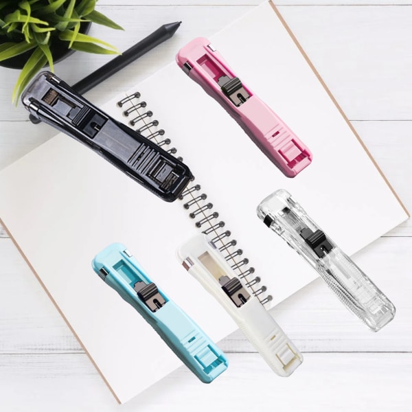 Multi-Purpose håndholdt papirklips dispenser - praktisk og holdbar Transparent