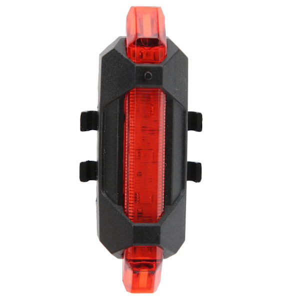 USB-oppladbar sykkellykt bak, sykkel LED-advarselslys, sykkeltilbehør, rød