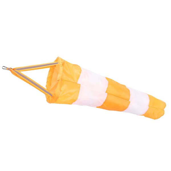 Vindstrut Vindriktningsmätning Strutväska Orange Polyester 80cm för Utomhus Flygplats Fluorescerande