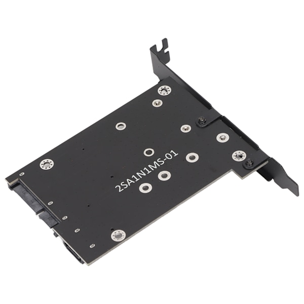 SATA-adapter 2 i 1 MSATA/M2 NGFF SSD till Dual Port SATA3-konverterare med SATA-kabelskruvar för 2230/2242/2260/2280