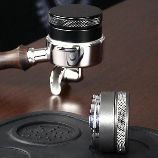 58mm Kaffekande Tamper Distributor Leveler Sort Base til Espresso Pressing