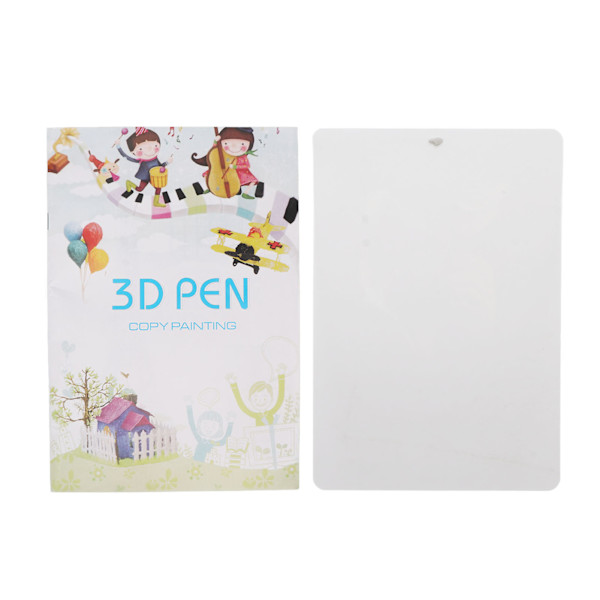 3D-skrivarritpapper, färgglatt, 20 ark, 40 mönster, tjockt papper, 3D-pennmallar för barn, familjesamarbete