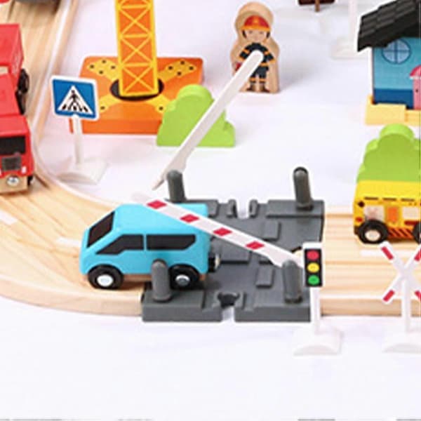 Train Track Accessories Railway Barrier Barrier Train Scene Props Toy Track Accessories Replacement
