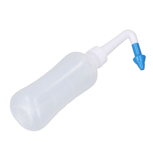 Nenähuuhtelulaite 300 ml, nenähuuhtelupullo kotitalouksille, aikuisille ja lapsille, sininen nenä, jossa yksi reikä