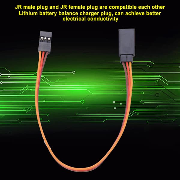 10 stk. JR Han til Hun Servo Forlængerledning Kabel til RC Futaba 500mm
