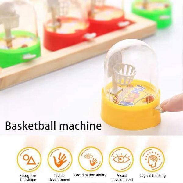 15 stk Mini Finger Basketball Pinball Leketøysett Bærbar Lommeformat Stress Relief Basketball Leketøy Studentpremier Barnas Pedagogiske Leker Gaver