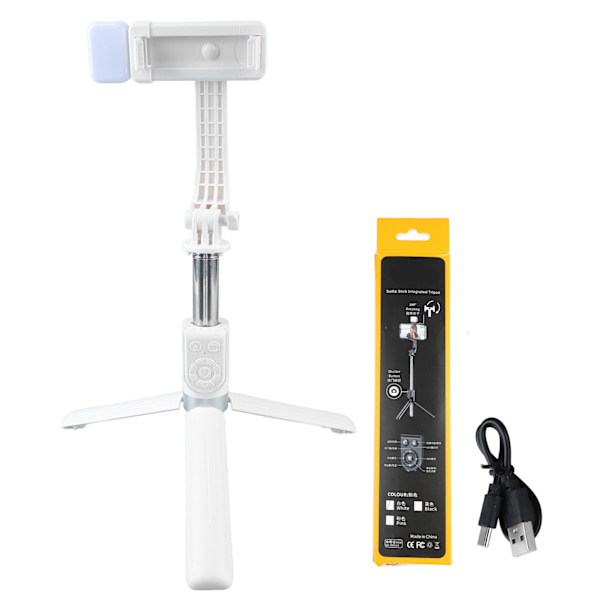 Selfie Stick-telefonstativ Bluetooth-knap, der kan trækkes ud alt i én telefonstativ til Vlog Live Streaming