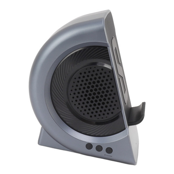 3 i 1 Bluetooth-högtalare PC ABS väckarklocka med trådlös laddning för sängbord 10W blå