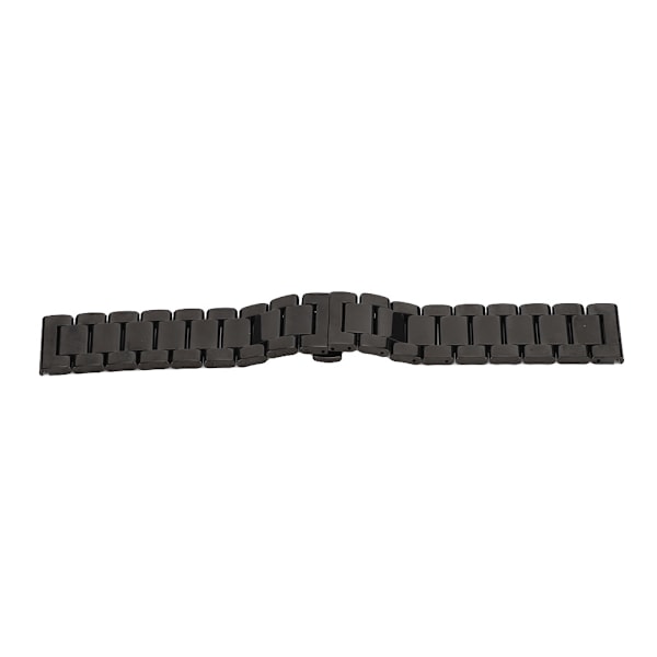 Rustfrit stål Quick Release Urrem Udskiftning af urrem 24MM Sort