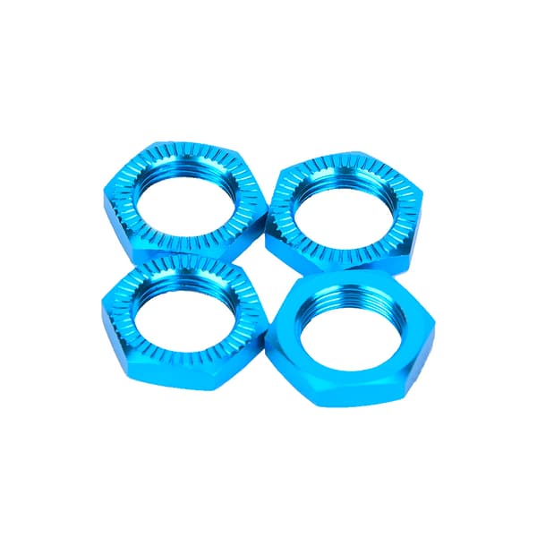 Aluminiumslegering M12 Hjulmøtrikker 17mm Nøgle til 1/8 RC Biltilbehør (Blå)