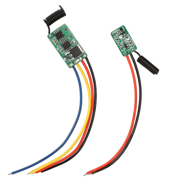 DC6V-36V-mottaker og DC5V-24V-sender Kontaktløs liten PCB 433MHz RF-fjernkontrollbryter for vegggulvdører