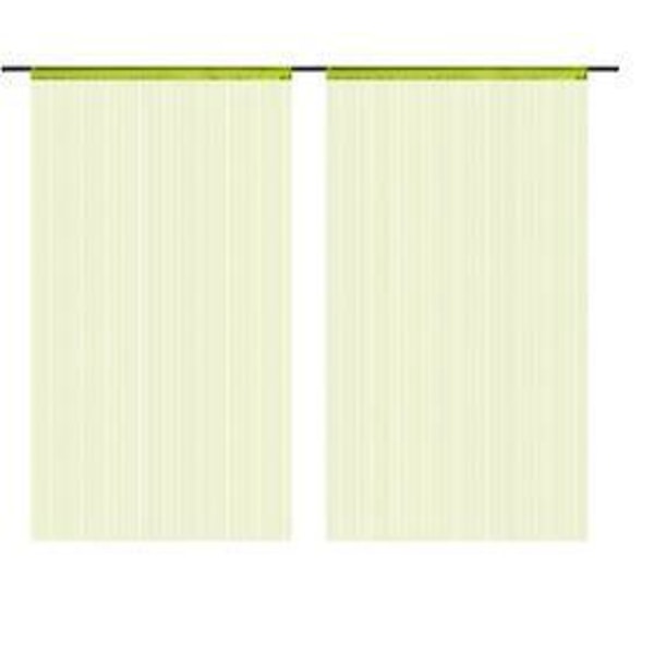 Monokrom grön kryptering rak gardin, 1m x 2m