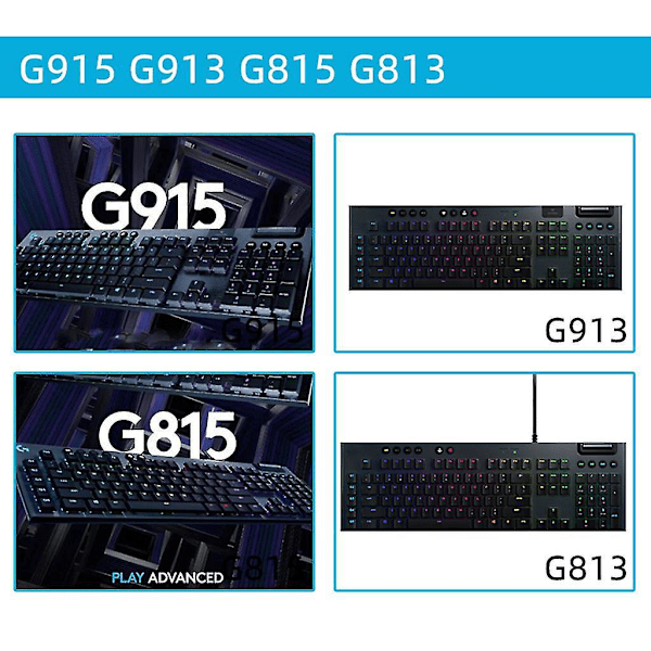 1 par kompatibla Logitech G915 G913 G813 G815 Mekaniska tangentbordsdelar Fäste Ben-E