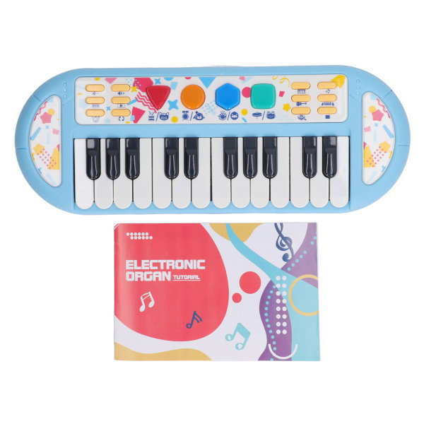 Intelligent 24-tangenters keyboard klaver til børn - multifunktionelt elektronisk legetøj til undervisning - perfekt gave til drenge og piger
