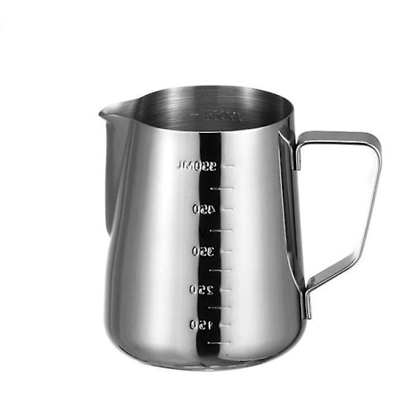 Melkeskumkanne i rustfritt stål - 550 ml kapasitet, perfekt for å skumme espresso og melk i espressomaskiner