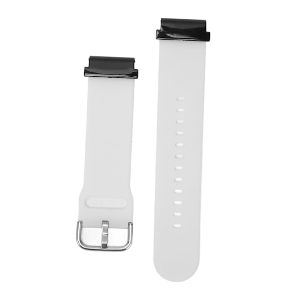 Ersättningsarmband 20 mm vattentätt mjukt watch i silikon med snabb frigöring för Garmin Fenix ​​7S Vit