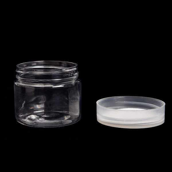 50 ml transparenta flaskor med bred öppning för fiskedrag och beten