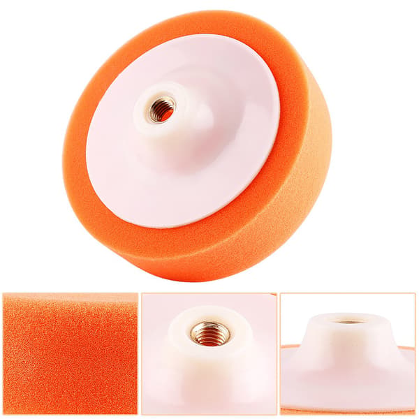 1 stk 6\" (15 cm) svamp poleringspute hjul for bilpolerer buffer oransje