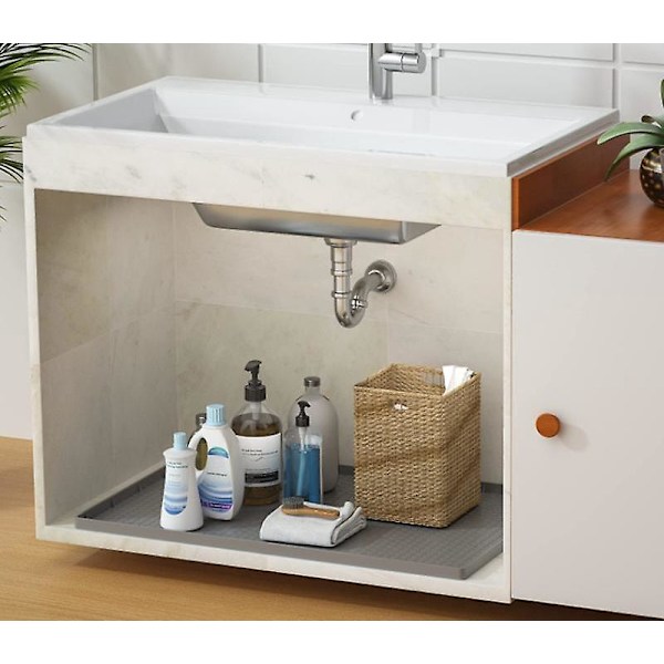 Vandafvisende Under-Vaskematte, 33,8\" X 22\" Silikonforing med Afvandingshul