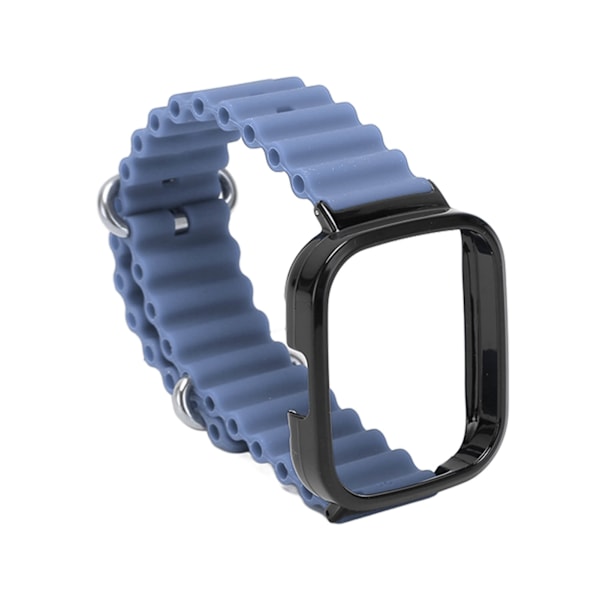 2 i 1 watch Case Silikon Justerbart case för Redmi Watch 3 Purple